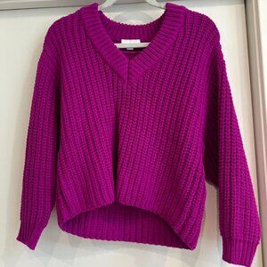 Topshop Chunky V Neck Sweater